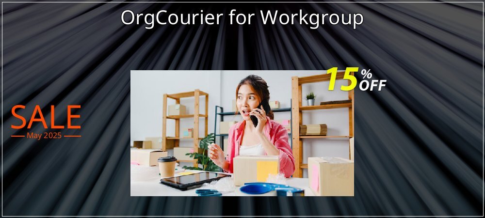 OrgCourier for Workgroup coupon on National Pizza Party Day offering sales