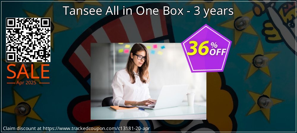 Tansee All in One Box - 3 years coupon on World Backup Day promotions