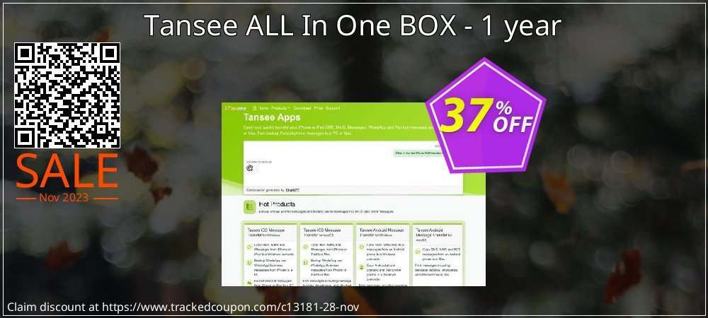 Tansee ALL In One BOX - 1 year coupon on Easter Day promotions