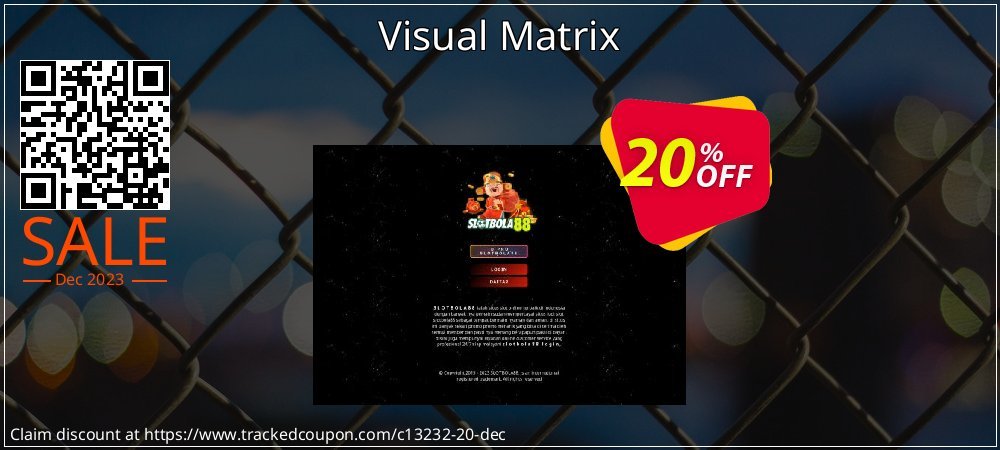 Visual Matrix coupon on National Walking Day super sale