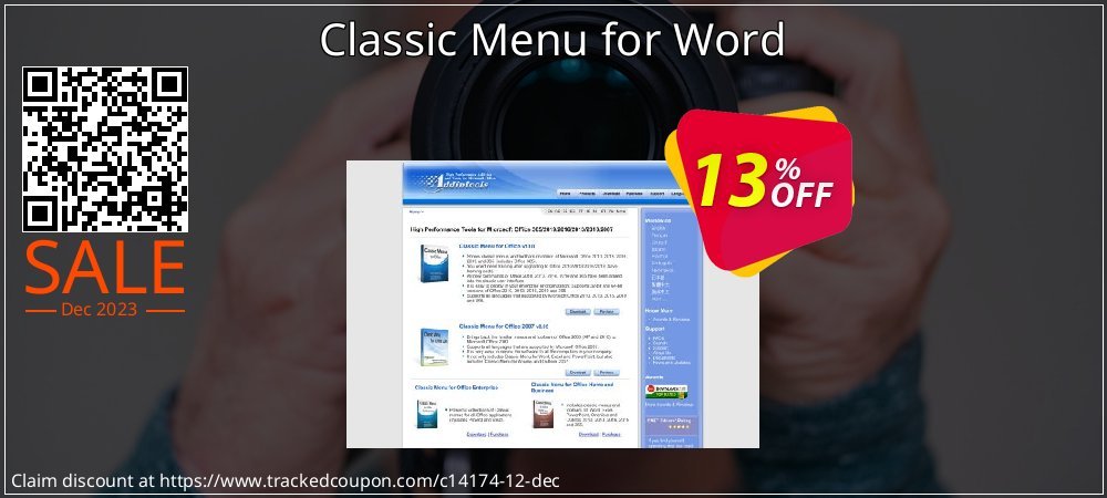 Classic Menu for Word coupon on April Fools' Day offering discount