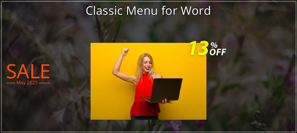 Classic Menu for Word coupon on April Fools' Day offering discount