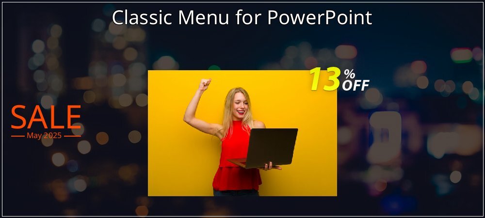 Classic Menu for PowerPoint coupon on National Smile Day discounts
