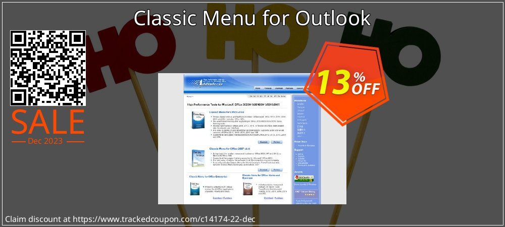 Classic Menu for Outlook coupon on April Fools' Day offering sales