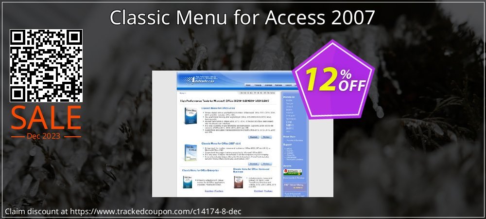 Classic Menu for Access 2007 coupon on Virtual Vacation Day promotions