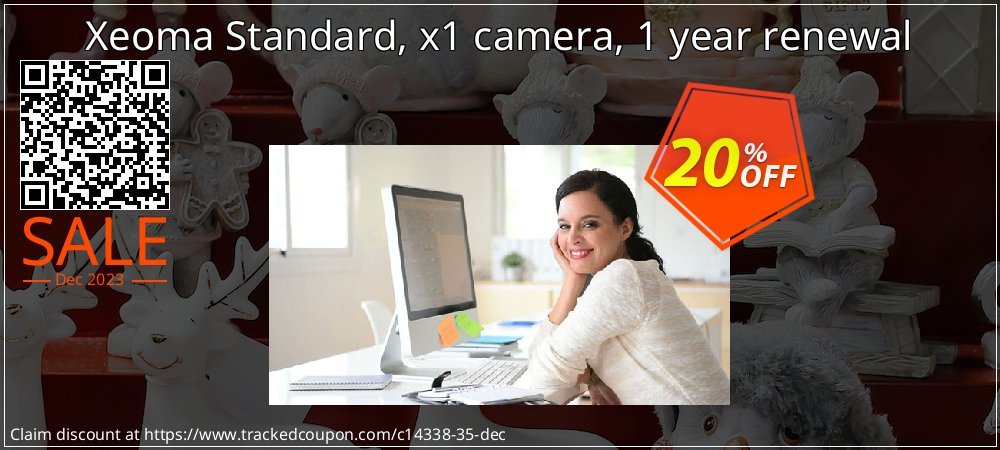 Xeoma Standard, x1 camera, 1 year renewal coupon on National Walking Day offer