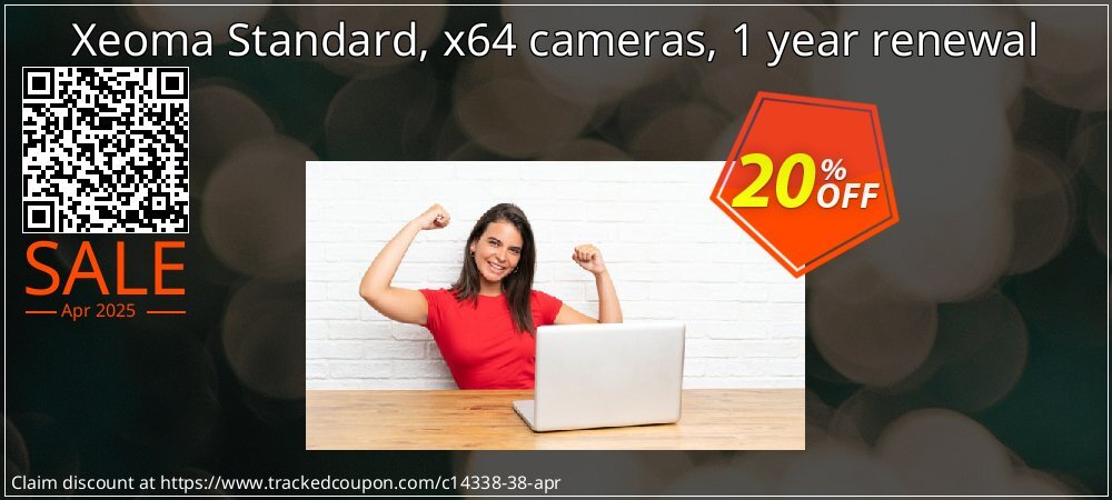 Xeoma Standard, x64 cameras, 1 year renewal coupon on Easter Day offering sales