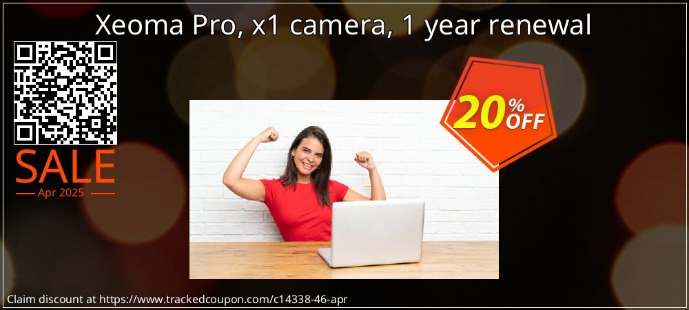 Xeoma Pro, x1 camera, 1 year renewal coupon on National Loyalty Day offering sales