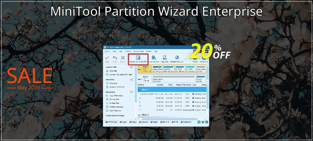 MiniTool Partition Wizard Enterprise coupon on Constitution Memorial Day offering discount