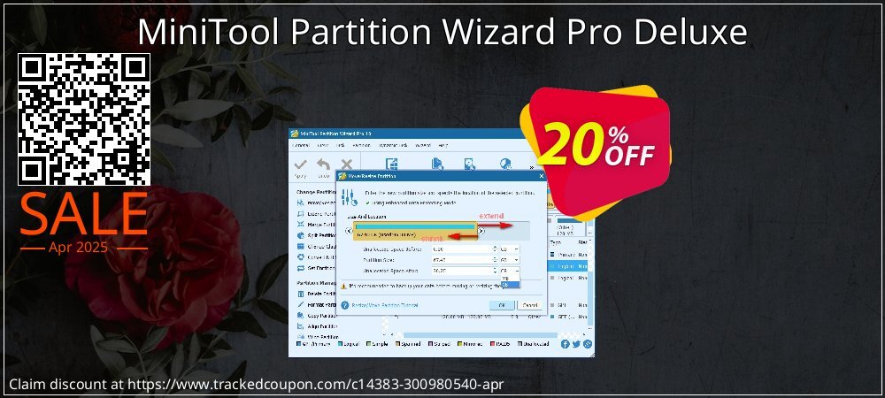 MiniTool Partition Wizard Pro Deluxe coupon on National Walking Day offering sales