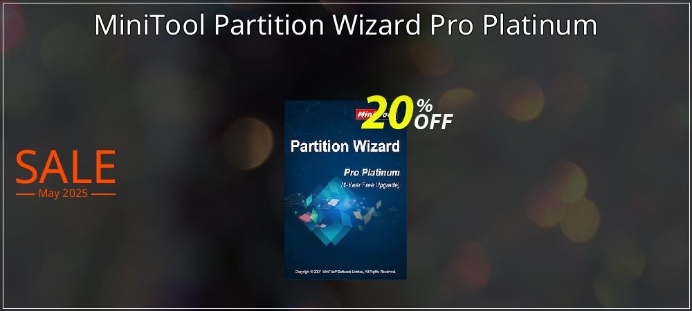 MiniTool Partition Wizard Pro Platinum coupon on National Walking Day discounts