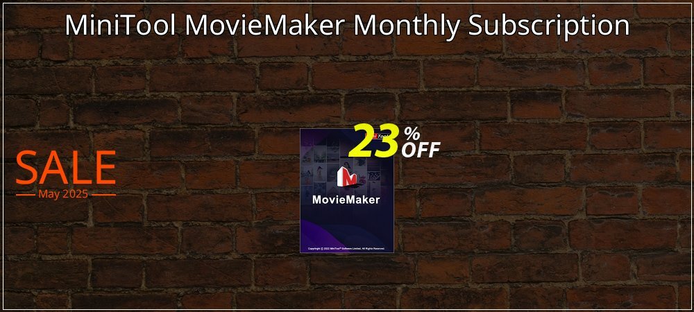 MiniTool MovieMaker Monthly Subscription coupon on Christmas & New Year promotions