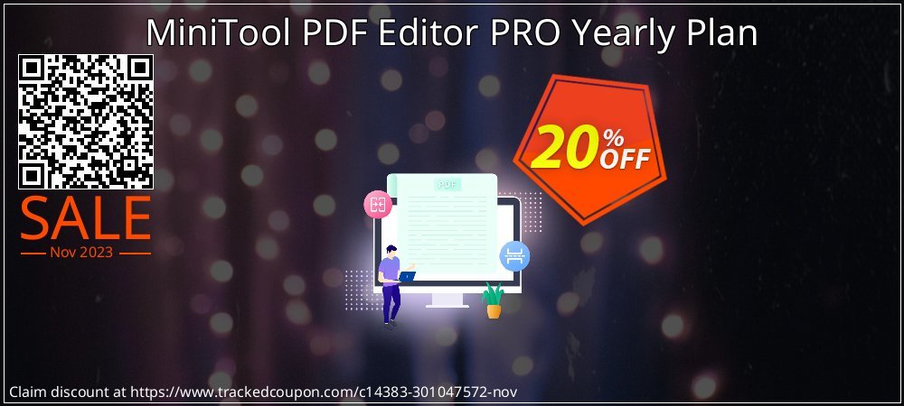 MiniTool PDF Editor PRO Yearly Plan coupon on National Memo Day super sale