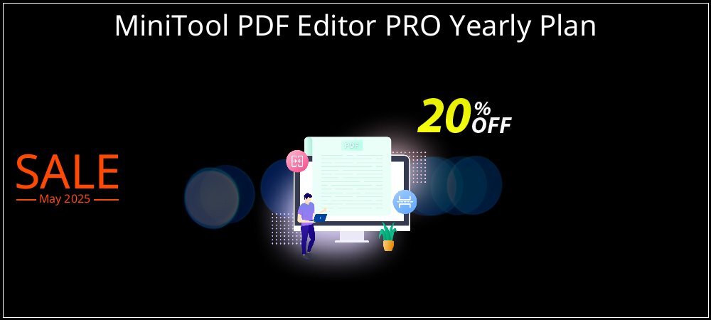 MiniTool PDF Editor PRO Yearly Plan coupon on National Memo Day super sale