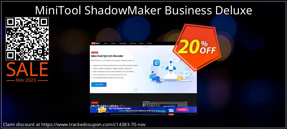 MiniTool ShadowMaker Business Deluxe coupon on National Walking Day deals