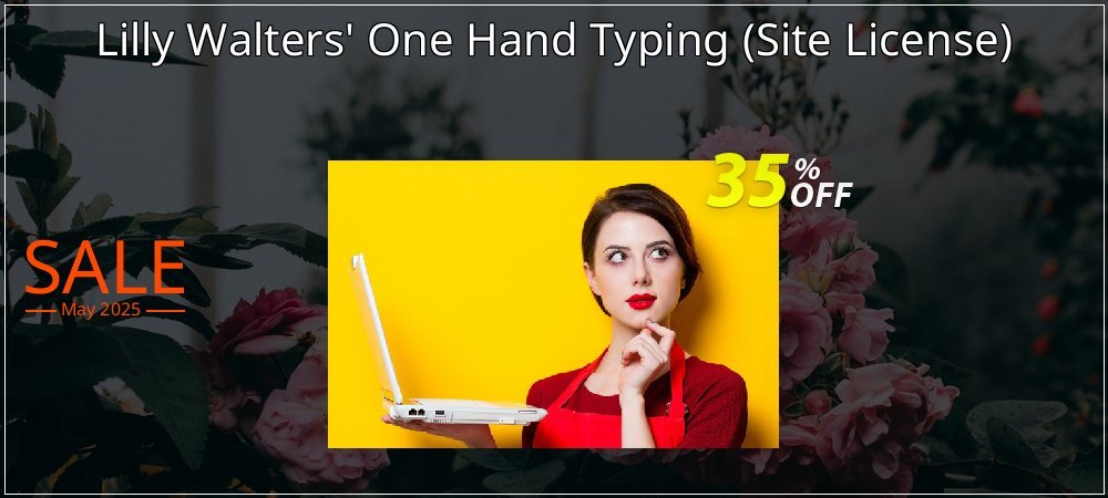 Lilly Walters' One Hand Typing - Site License  coupon on Easter Day offering sales