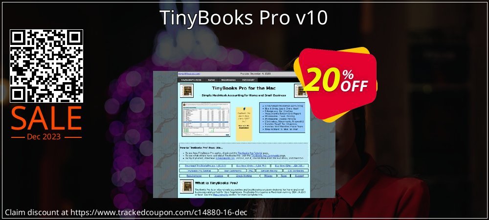 TinyBooks Pro v10 coupon on World Party Day discount