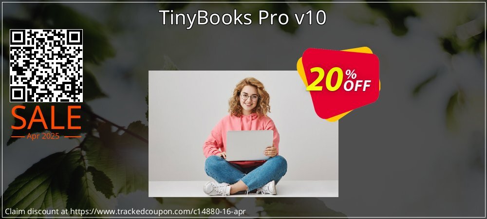 TinyBooks Pro v10 coupon on Palm Sunday offer