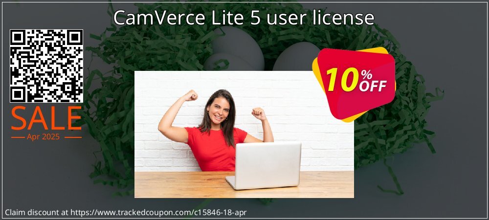 CamVerce Lite 5 user license coupon on Easter Day promotions