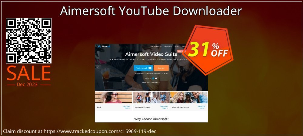 Aimersoft YouTube Downloader coupon on National Smile Day promotions