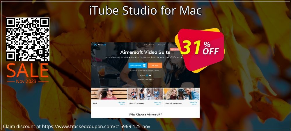 iTube Studio for Mac coupon on National Walking Day offering discount
