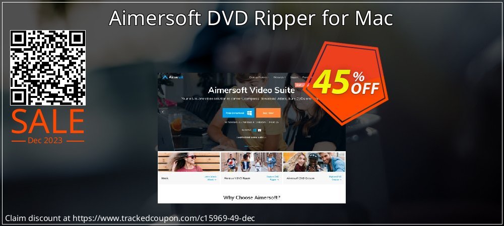 Aimersoft DVD Ripper for Mac coupon on Happy New Year super sale