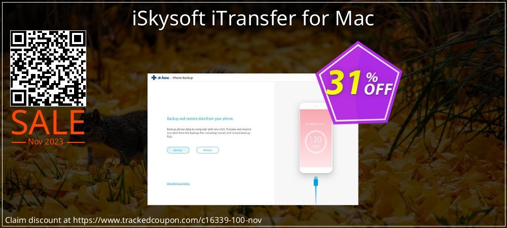 iSkysoft iTransfer for Mac coupon on National Walking Day discounts