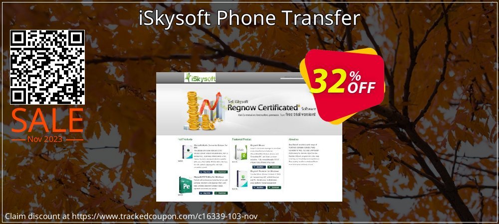 iSkysoft Phone Transfer coupon on National Pizza Party Day offer