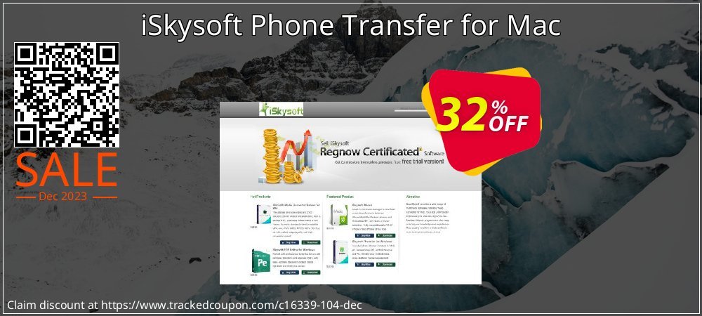 iSkysoft Phone Transfer for Mac coupon on National Smile Day discount
