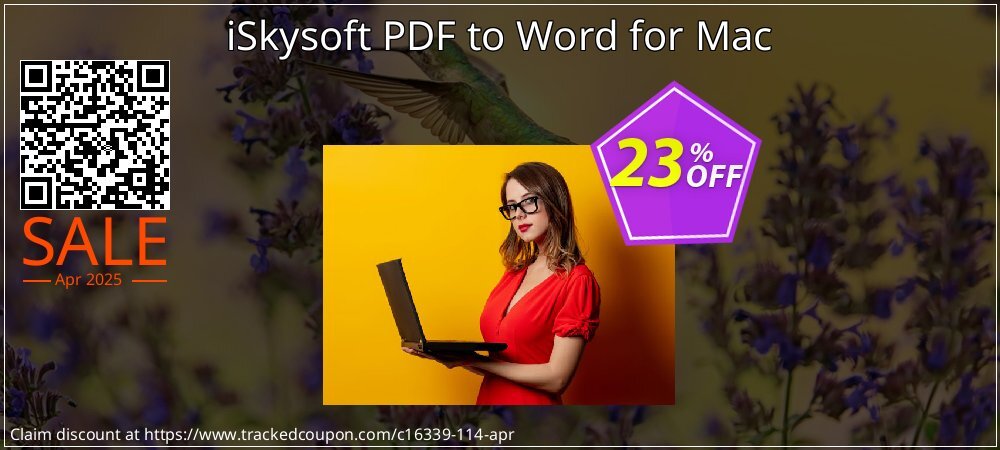 iSkysoft PDF to Word for Mac coupon on World Password Day offering discount