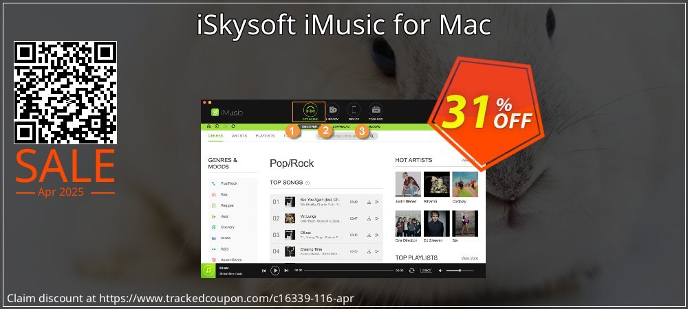 iSkysoft iMusic for Mac coupon on World Party Day offering sales