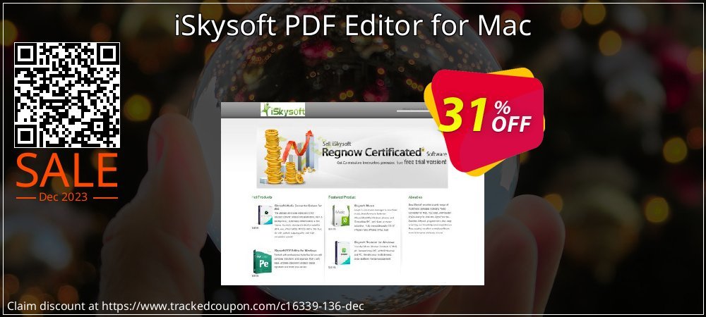 iSkysoft PDF Editor for Mac coupon on World Party Day discounts