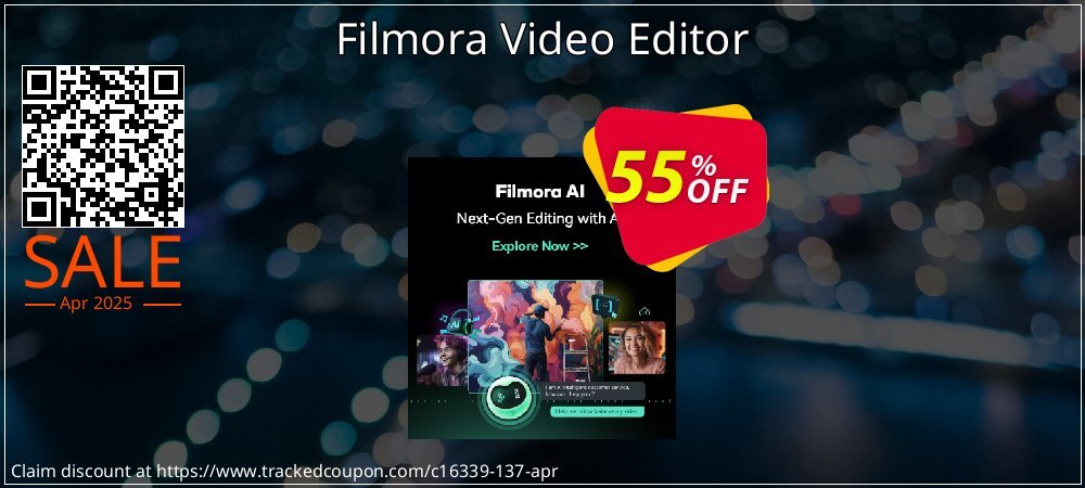 Filmora Video Editor coupon on Working Day sales