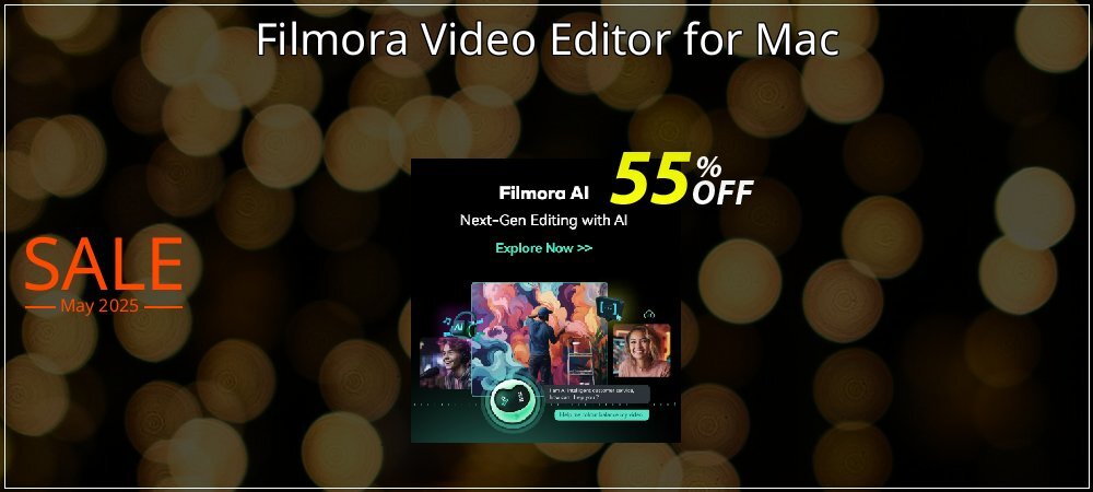 Filmora Video Editor for Mac coupon on Easter Day sales