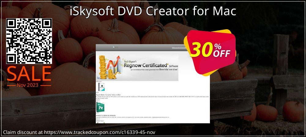 iSkysoft DVD Creator for Mac coupon on National Walking Day super sale
