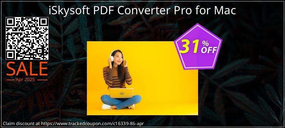 iSkysoft PDF Converter Pro for Mac coupon on World Party Day offer