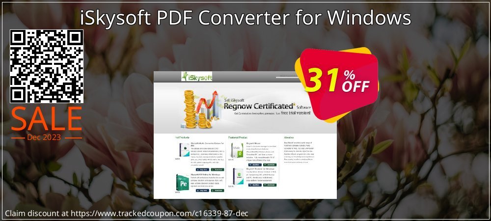 iSkysoft PDF Converter for Windows coupon on April Fools' Day discount