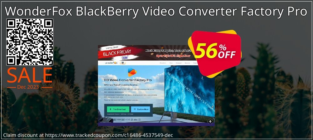 WonderFox BlackBerry Video Converter Factory Pro coupon on World Password Day offer