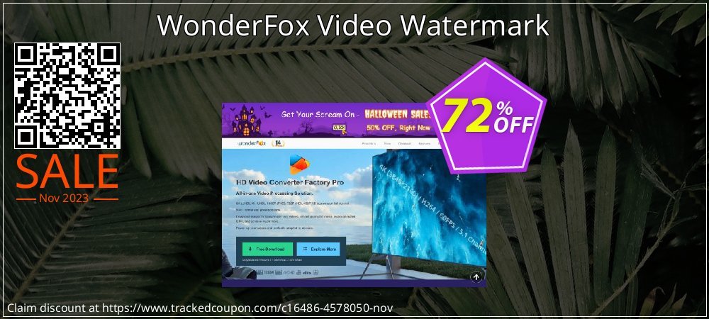 WonderFox Video Watermark coupon on National Walking Day offer