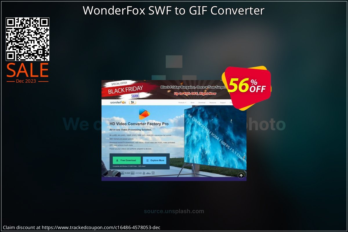WonderFox SWF to GIF Converter coupon on Easter Day offering sales