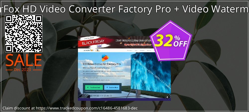 WonderFox HD Video Converter Factory Pro + Video Watermark Pro coupon on National Pizza Party Day sales