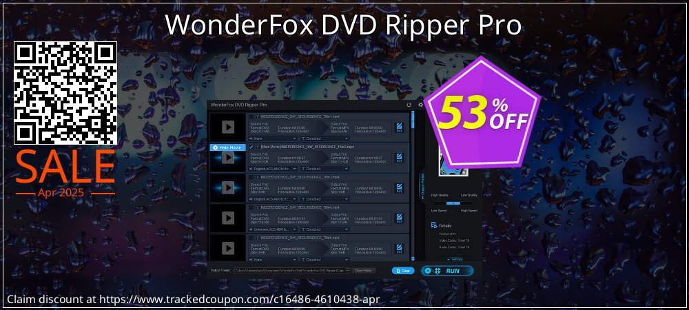WonderFox DVD Ripper Pro coupon on Constitution Memorial Day sales