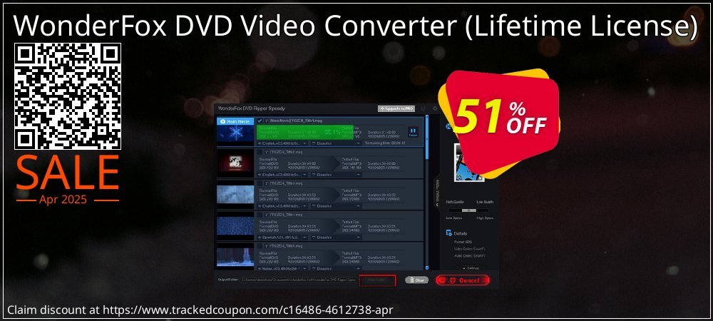 WonderFox DVD Video Converter - Lifetime License  coupon on Constitution Memorial Day offering sales