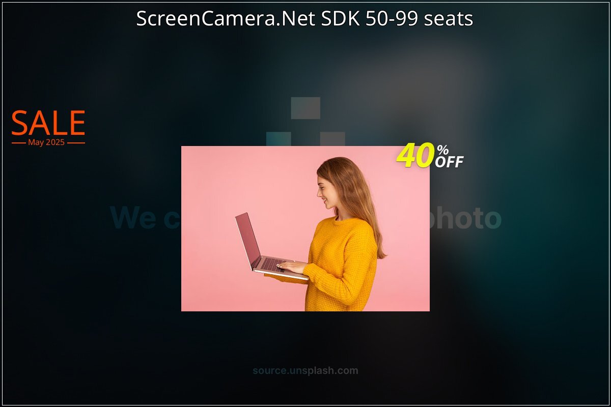 ScreenCamera.Net SDK 50-99 seats coupon on Easter Day deals