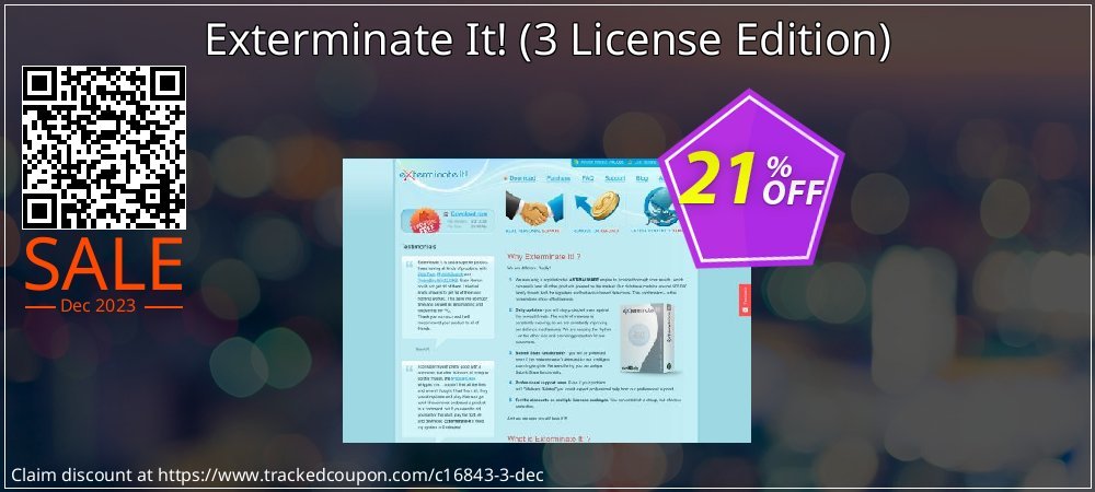 Exterminate It! - 3 License Edition  coupon on Easter Day sales