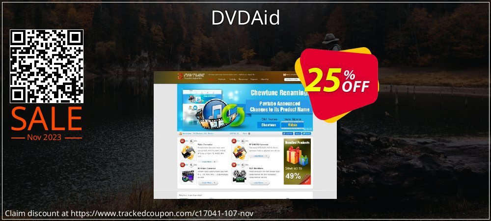 DVDAid coupon on April Fools' Day offering sales