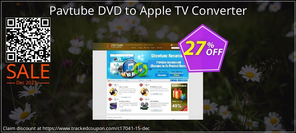 Pavtube DVD to Apple TV Converter coupon on National Walking Day discount