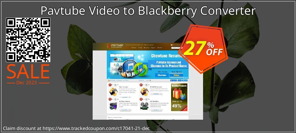 Pavtube Video to Blackberry Converter coupon on World Party Day sales