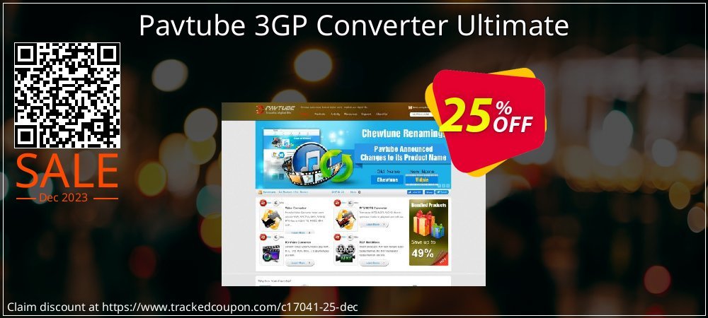 Pavtube 3GP Converter Ultimate coupon on National Walking Day offering discount