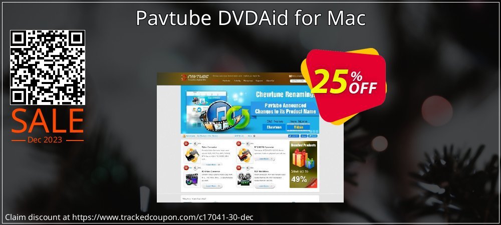 Pavtube DVDAid for Mac coupon on National Walking Day sales